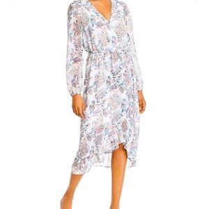 NWT Aqua Floral printed Faux Wrap Dress